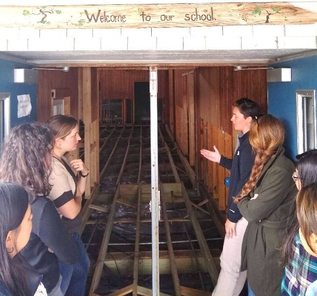 UNC Students Visit Ocraoke | Tour of School